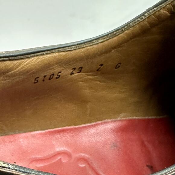 Grenson Cap Toe Oxford 5105 Burnished Dark Brown Leather Made in England US 8 main image 10